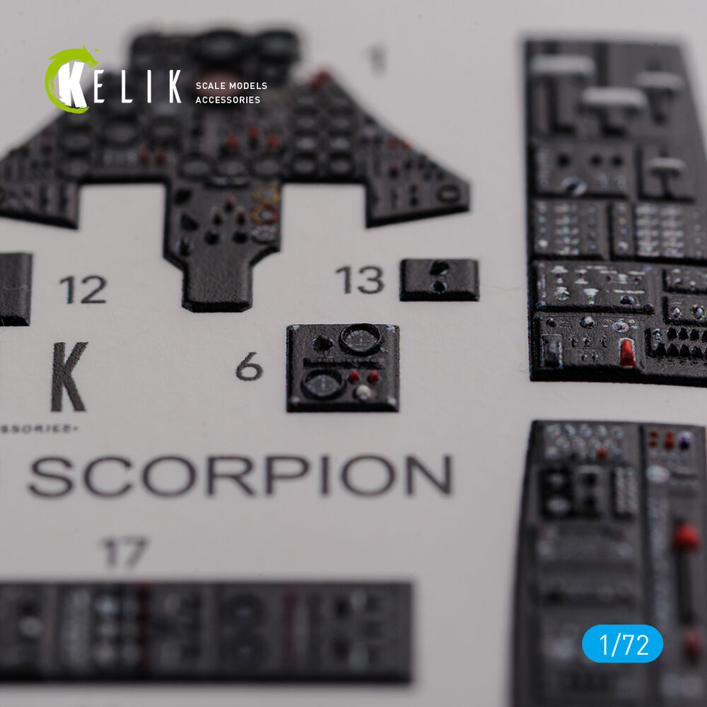 F-89 D/J Scorpion interior 3D decals for Revell kit