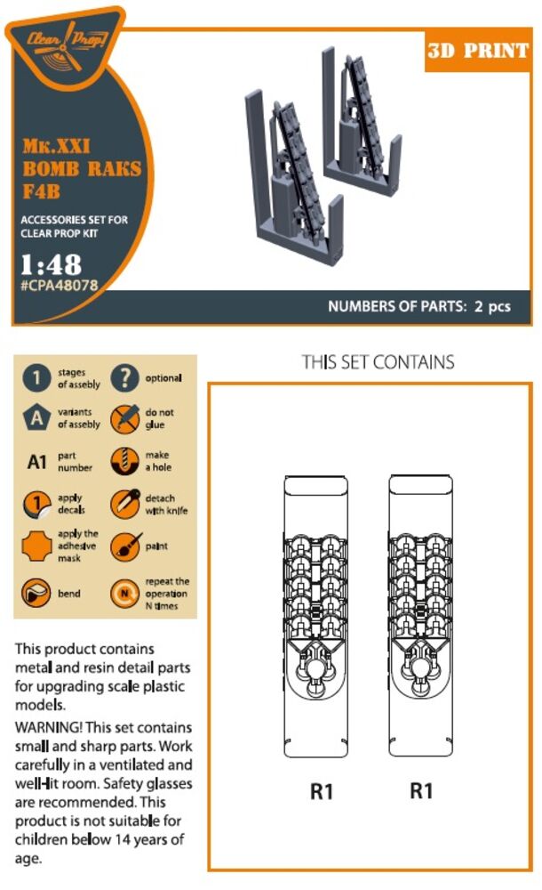 Mk.XXI Bomb Raks F4B for CP kits