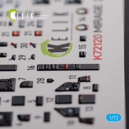 Mirage 2000D interior 3D decals forModelSvit kit
