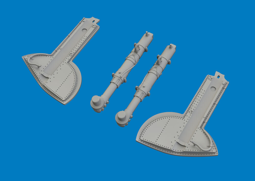 Spitfire Mk.Vc undercarriage legs PRINT for Eduard
