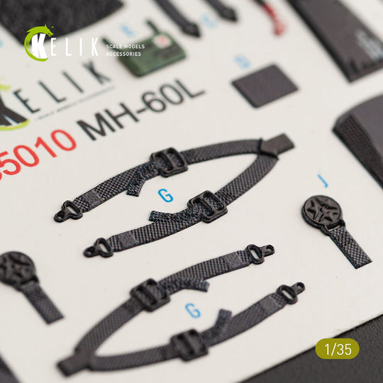 MH-60L Black Hawk interior 3D decals for Kitty Hawk / Zimimodel kit