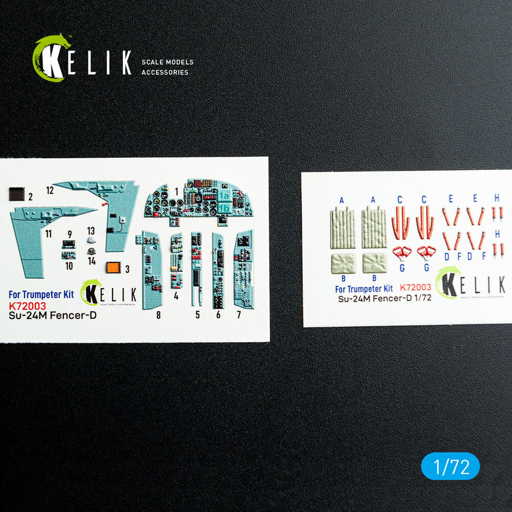 SU-24M interior 3D decals for Trumpeter kit