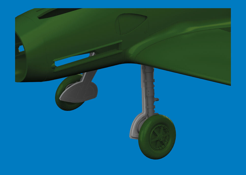 Bf 109G undercarriage legs PRINT for Eduard