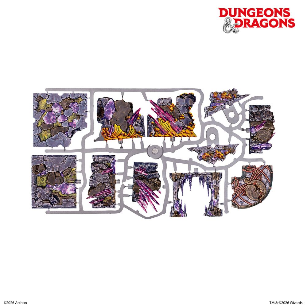 Dungeons & Dragons Underdark Pre-Painted Terrain Set