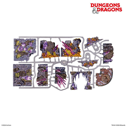 Dungeons & Dragons Underdark Pre-Painted Terrain Set