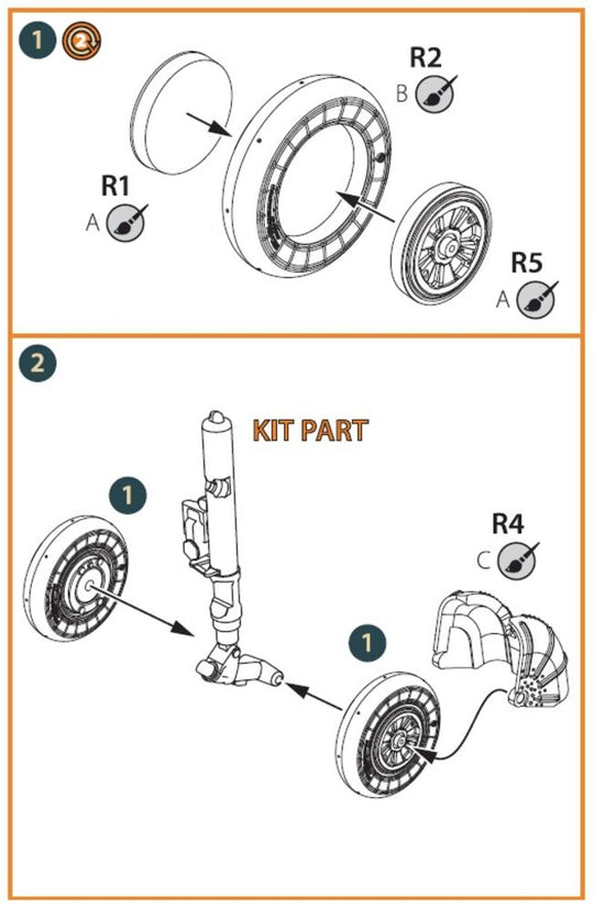 MiG-23ML, MLD, P, MLAE wheel set