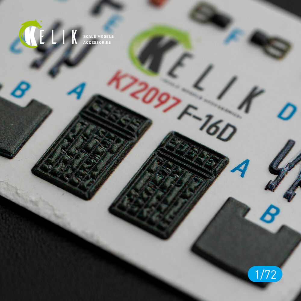 F-16D interior 3D decals for Revell kit