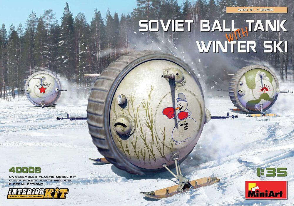 Soviet Ball Tank with Winter Ski. Interior Kit