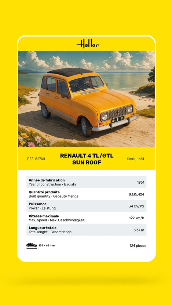 Renault 4 TL/GTL Sun Roof