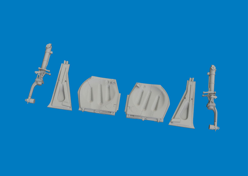 P-51D undercarriage legs PRINT for Eduard