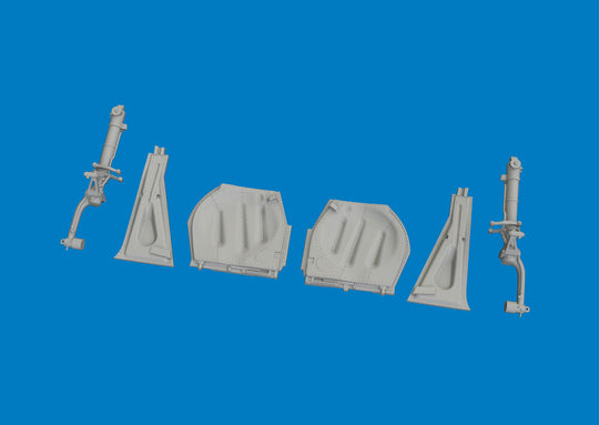 P-51D undercarriage legs PRINT for Eduard
