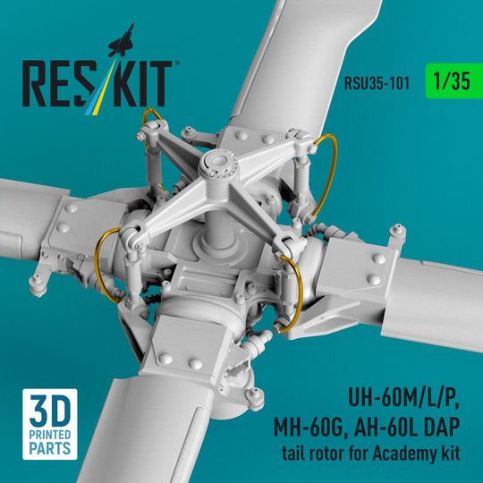 UH-60M/L/P, MH-60G, AH-60L DAP tail rotor (3D Printed) for Academy