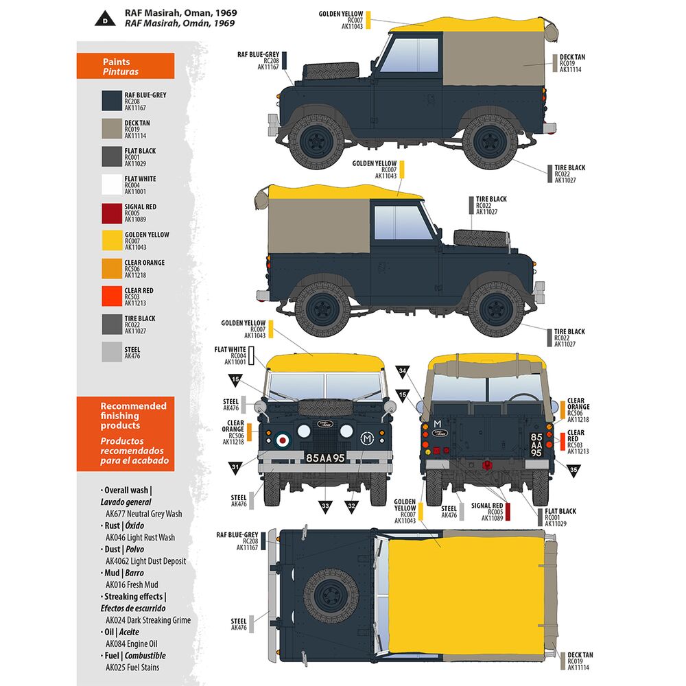 Land Rover 88 Series IIA Rover 8  1/35