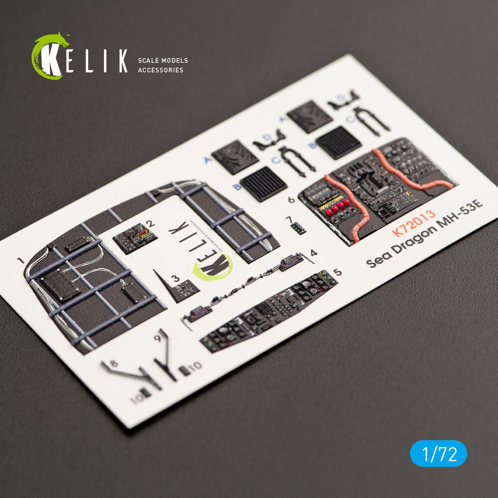 MH-53E Sea Dragon interior 3D decals for Italeri kit