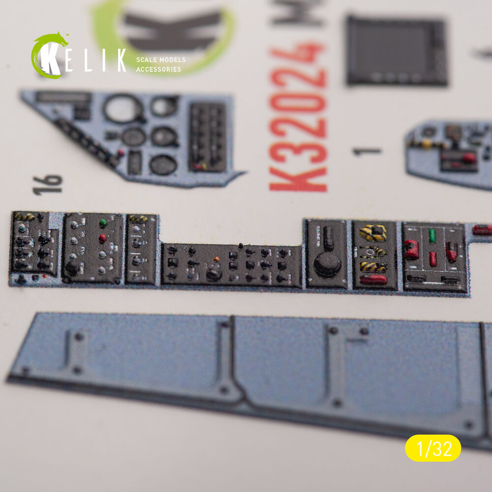 Mirage 2000C - interior 3D decals for Kitty Hawk/Zimi models kit
