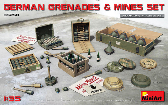 German Grenades & Mines Set