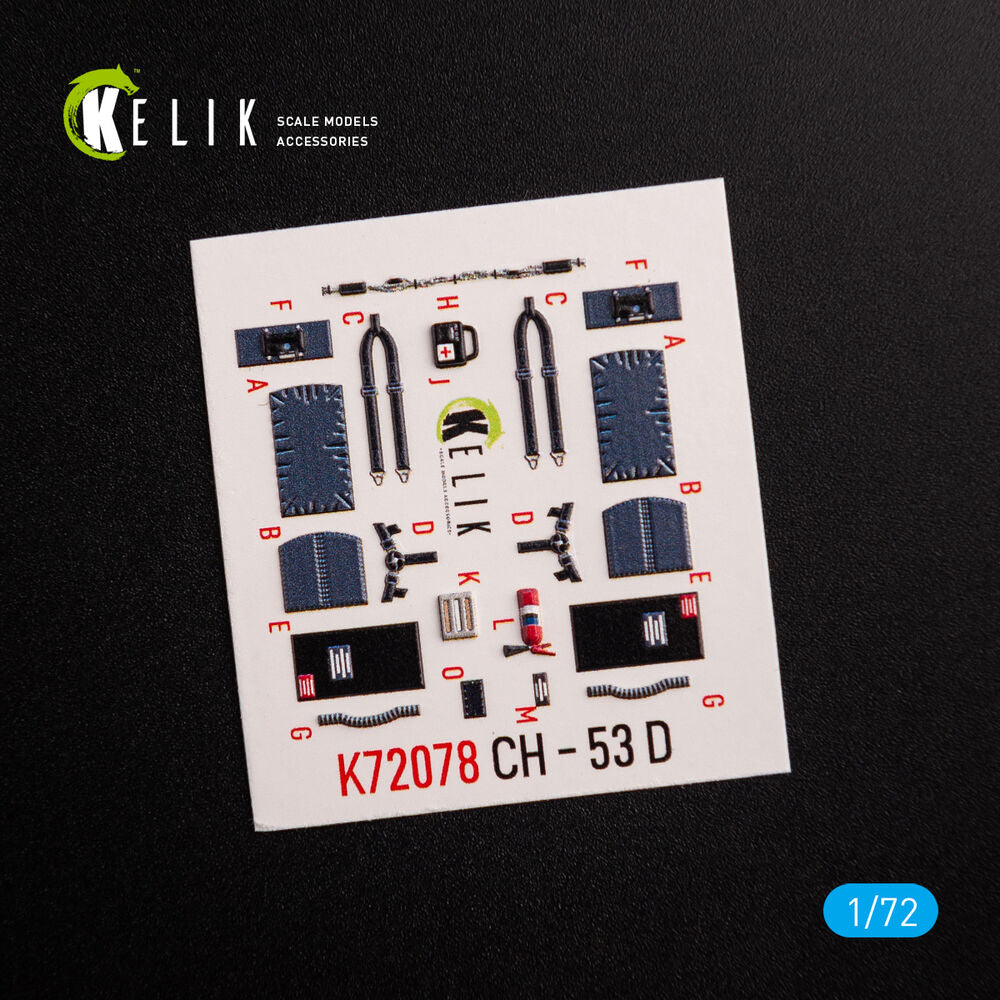 CH-53D Sea Stallion interior 3D decals for Fujimi/Academy kit