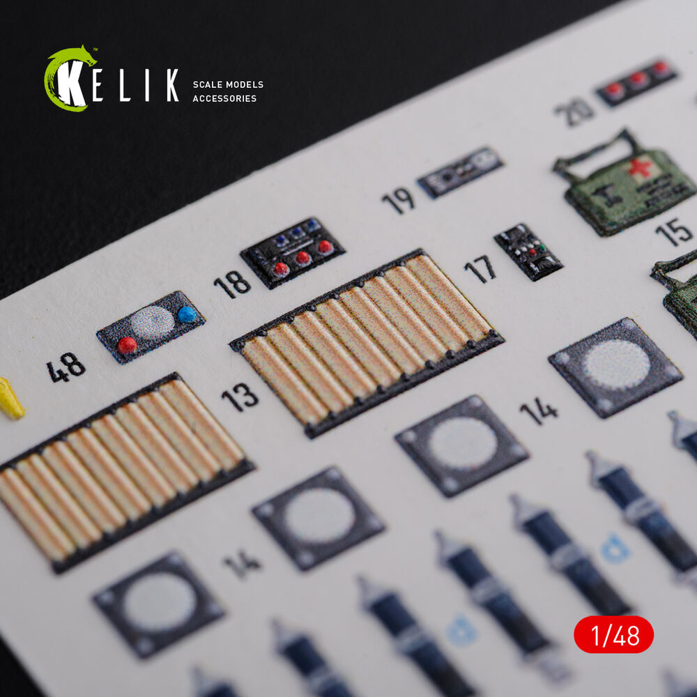 CH-47F interior 3D decals for Italeri kit