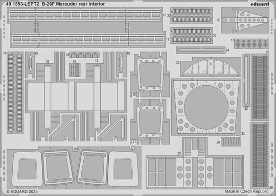 B-26F Marauder rear interior  ICM