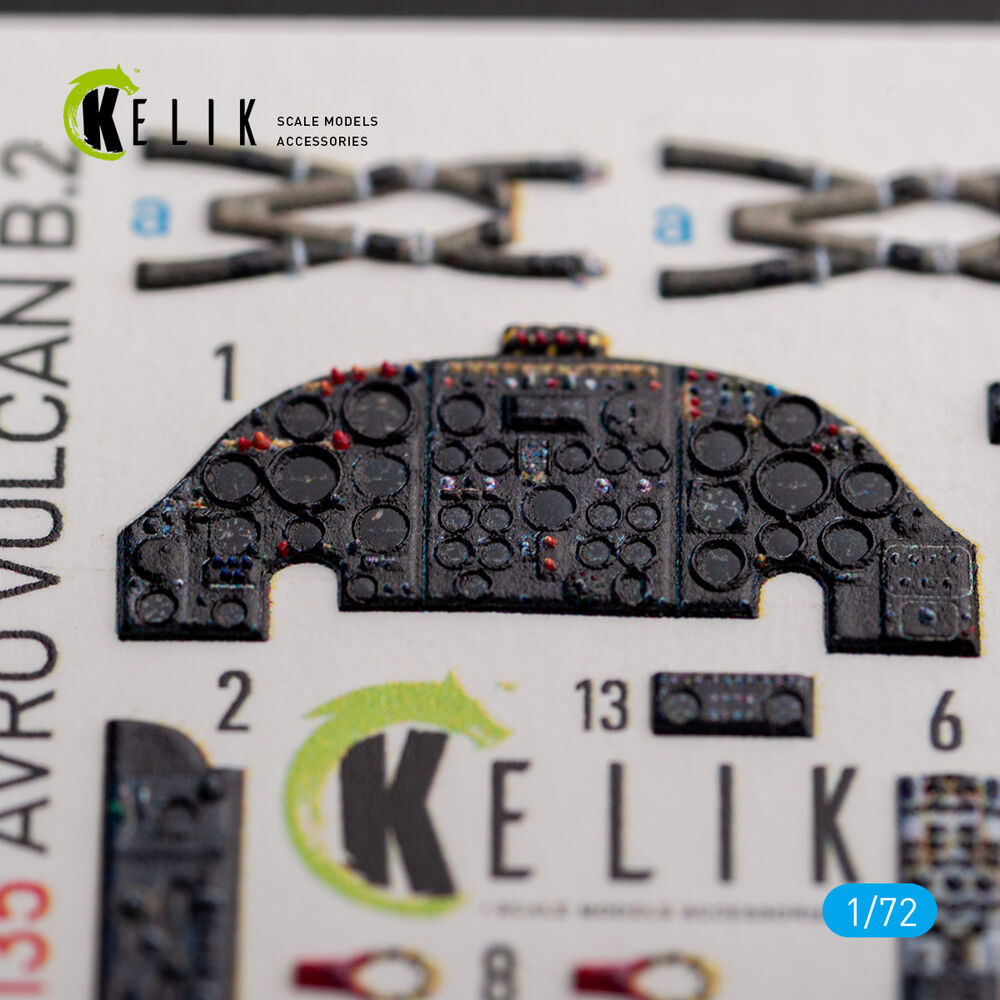AVRO VULCAN B.2 Front cockpit - interior 3D decals for Airfix kit