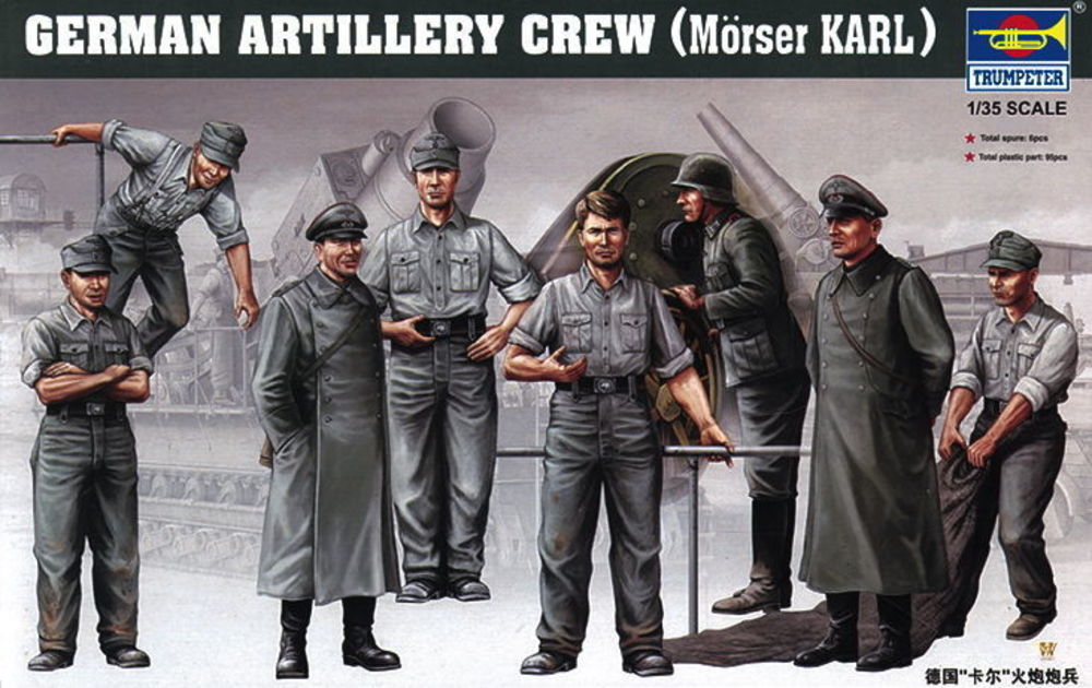 Deutsche Artillerie Besatzung für Mörser Karl