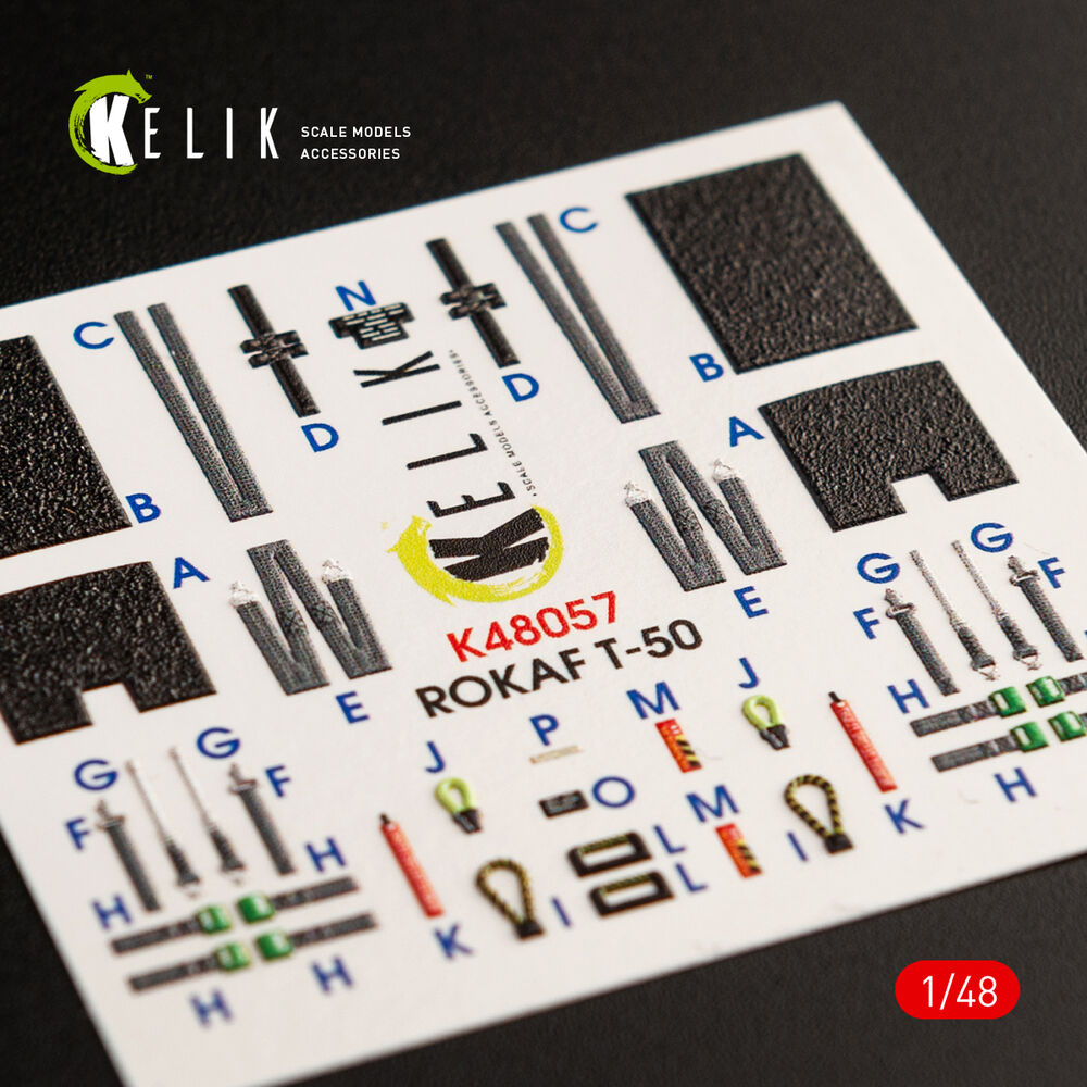 T-50 ROKAF interior 3D decals for Academy kit