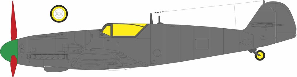 Bf 109G-6 late Erla canopy for Tamiya