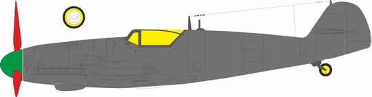 Bf 109G-6 late Erla canopy for Tamiya