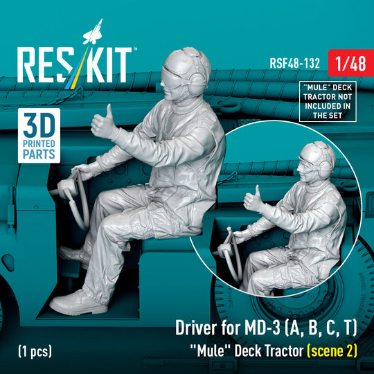 Driver for MD-3 (A, B, C, T) Mule Deck Tractor (scene 2) (1 pcs) (3D Printed)