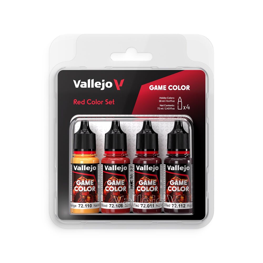 Game Color: Red Color Set 18 ml