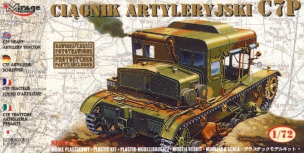 Schwerer Artillerie Traktor C7P mit Fotoätzteilen