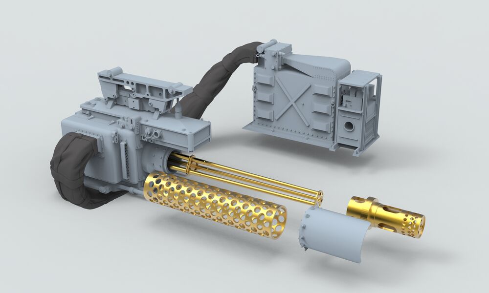 M197  20MM  GATLING  GUN RIGHT SIDE (for “Knighthawk”MH-60S)