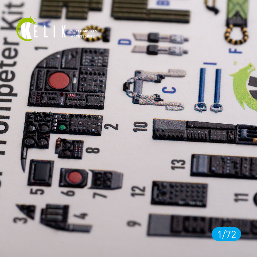 A-6A Intruder interior 3D decals for Trumpeter kit