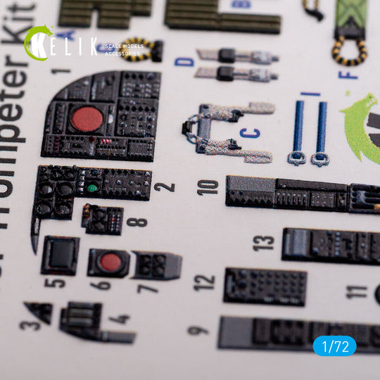 A-6A Intruder interior 3D decals for Trumpeter kit