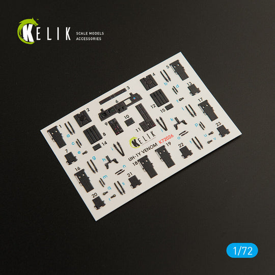 UH-1Y Venom interior 3D decals for Dream Model kit