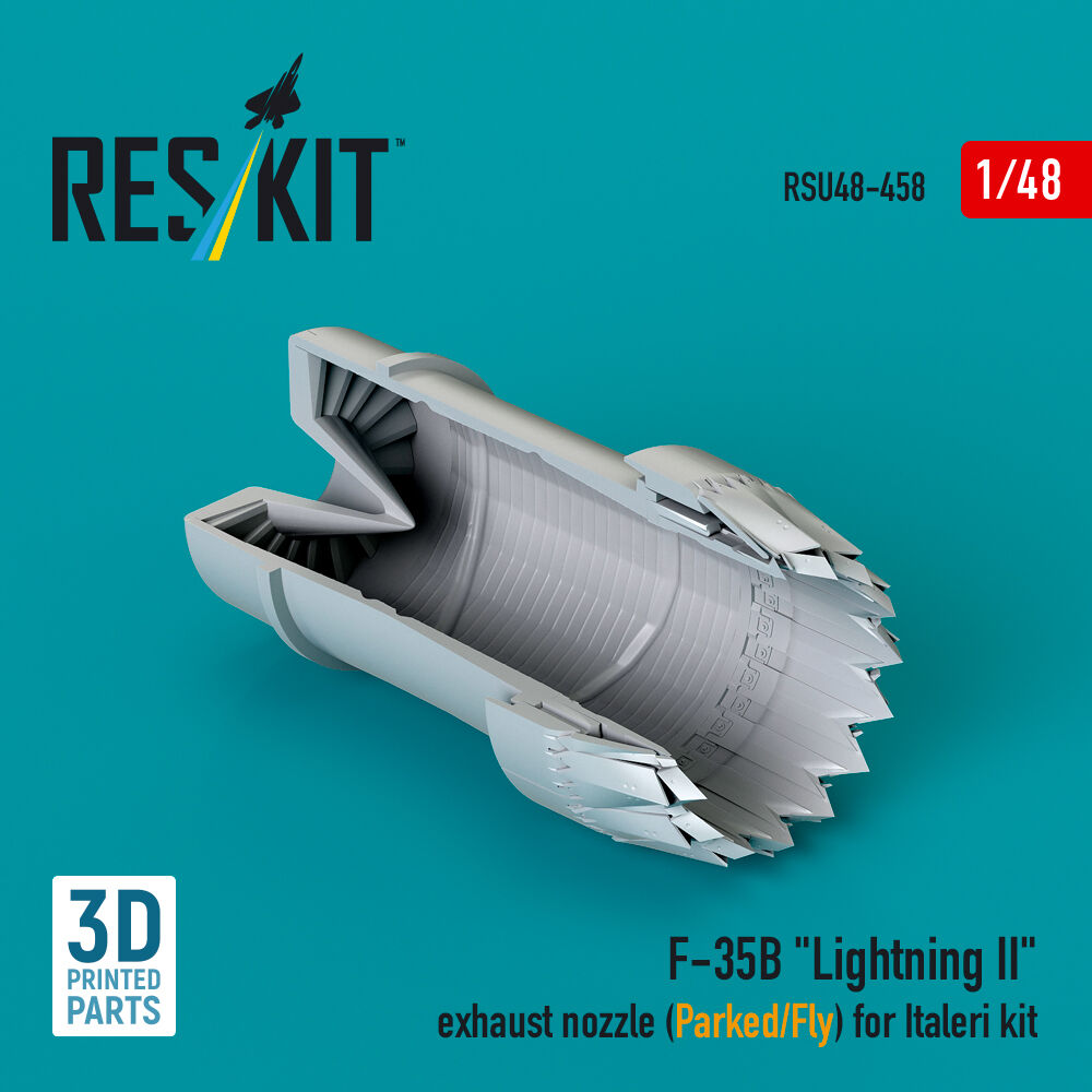 F-35B Lightning II exhaust nozzle (Parked/Fly) for Italeri kit (3D printed)