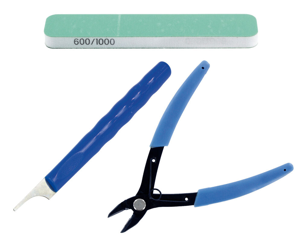 Plastic Models Preparation Tool Kit: Includes flexible lime, mold line cleaner and cutting pliers