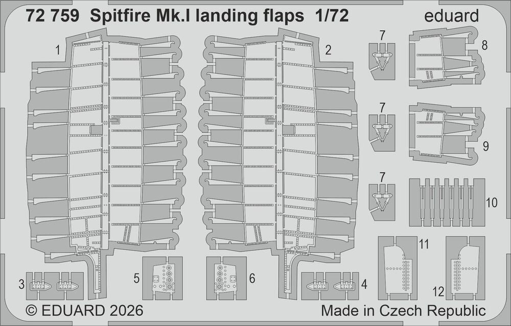 Spitfire Mk.I landing flaps for Eduard