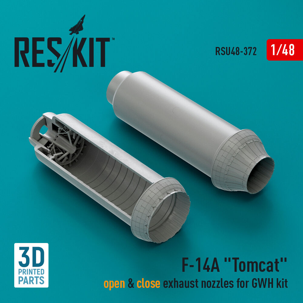 F-14A Tomcat open & close exhaust nozzles for GWH kit (3D Printed)