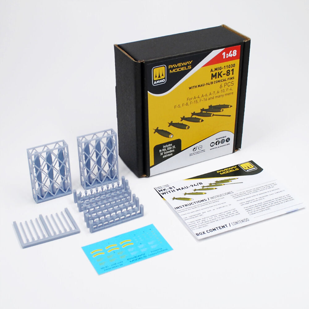 MK-81 with MAU-94/B conical fin (6 pcs)