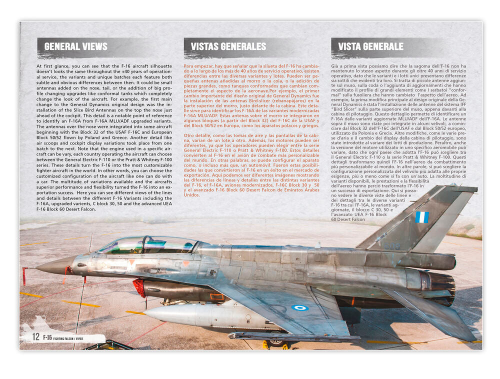 F-16 Fighting Falcon / VIPER - VISUAL MODELERS GUIDE (English, Castellano, Italiano)