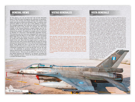 F-16 Fighting Falcon / VIPER - VISUAL MODELERS GUIDE (English, Castellano, Italiano)
