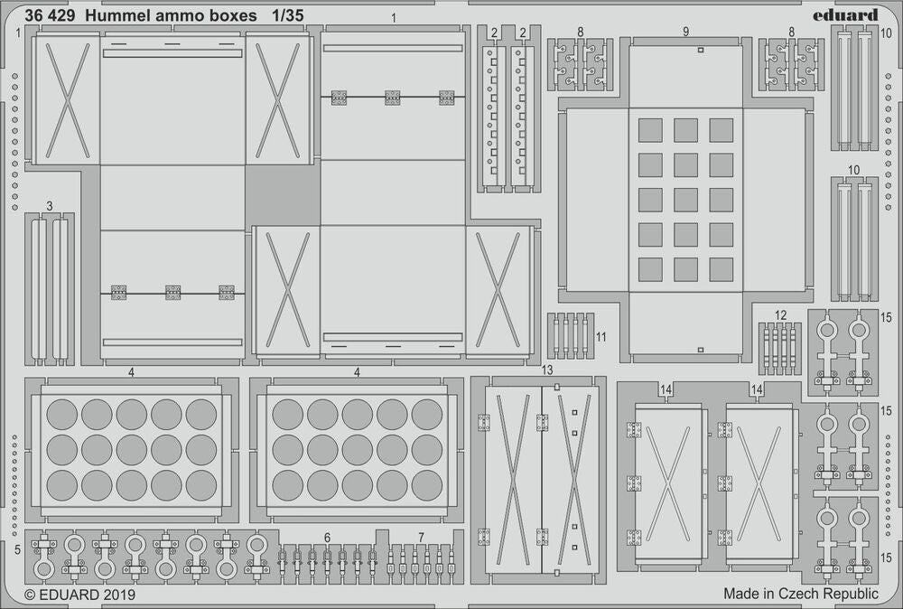 Hummel ammo boxes for Tamiya