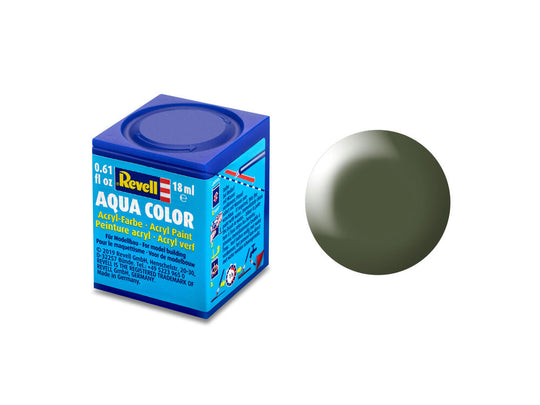 Aqua olivgrün, seidenmatt