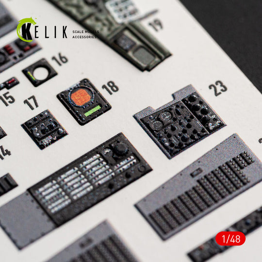 F-4B interior 3D decals for Tamiya kit