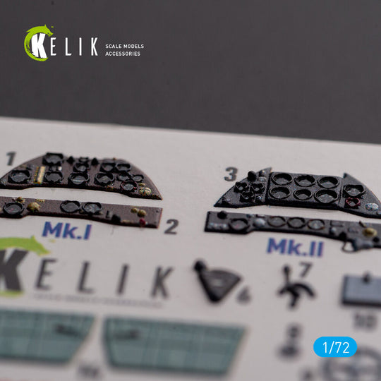 Gloster Gladiator Mk.I/II - interior 3D decals for Airfix kit