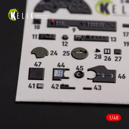 ?-38F Lightning - interior 3D decals for Academy kit