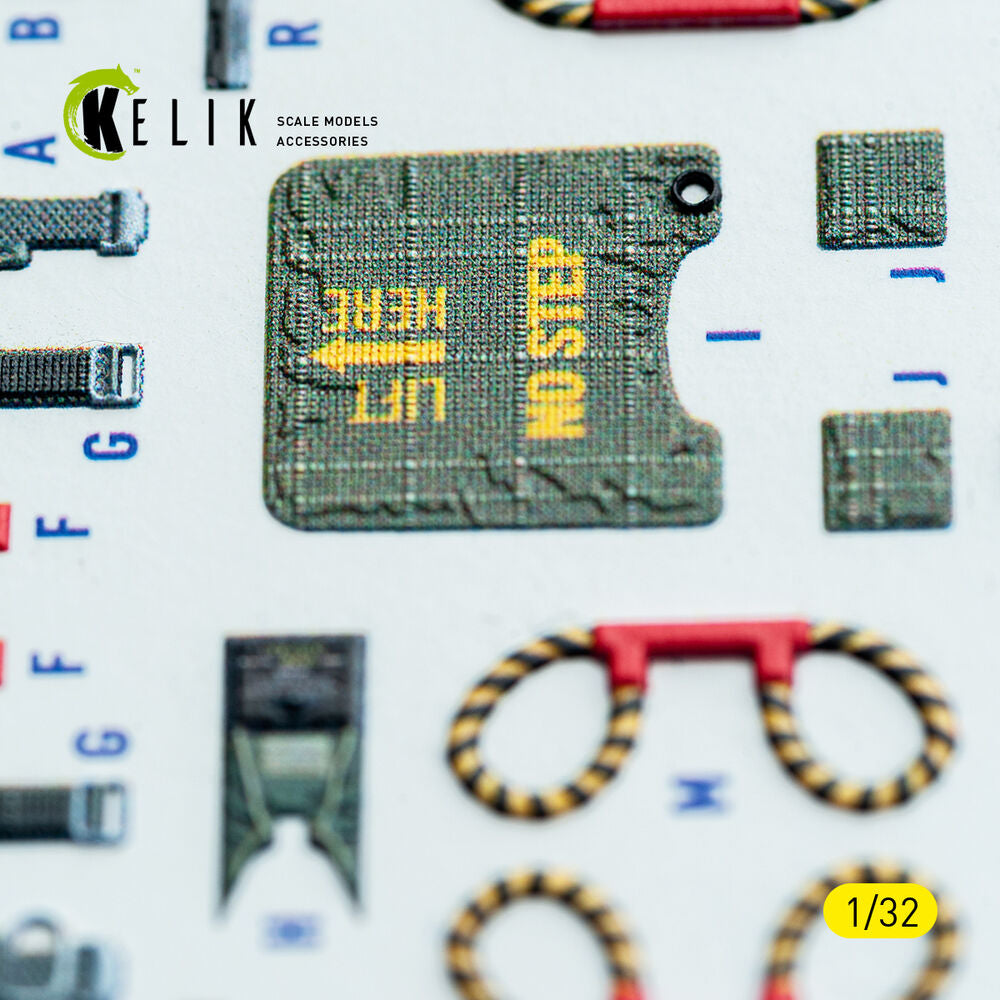 F-4C - interior 3D decals for Tamiya kit
