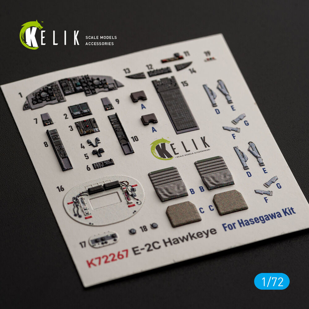 E-2C Hawkeye -  interior 3D decals for Hasegawa