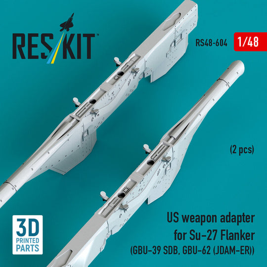 US weapon adapter for Su-27 Flanker (2 pcs) (GBU-39 SDB, GBU-62 (JDAM-ER)) (3D Printed)